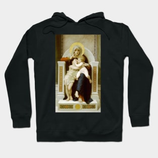 Madonna with Child and John the Baptist by William-Adolphe Bouguereau Hoodie